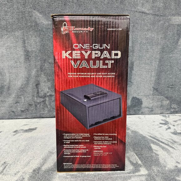 Hornady One Gun Keypad Vault Safe programmable keypad 16 gauge Steel 95433 - Picture 4 of 9